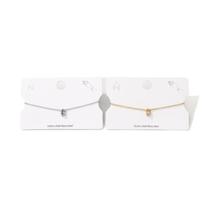 Bracciale in Acciaio Inossidabile con Lettera Z G, Design Minimalista, Gioiello Unisex, Regalo per Uso Quotidiano - Product Image 1