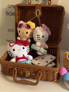 Kawaii HK jouets en peluche dessin animé <span class=keywords><strong>noir</strong></span> <span class=keywords><strong>et</strong></span> marron <span class=keywords><strong>blanc</strong></span> anneau de bain peluches mignon hawaïen porte-clés pendentif avec remplissage en coton PP - Product Image 2