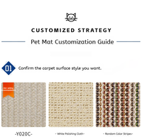 Tapis pour animaux de compagnie en sisal naturel tissé, moderne, multi-tailles, durable, toutes saisons, antidérapant, lavable, lisse et résistant à l'usure, vente en gros