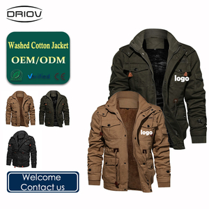 Chaqueta de Piloto para Hombre de Alta Calidad, Chaqueta de Invierno con Forro Polar, Abrigo Grueso y Cálido, Cortavientos, Chaqueta de Talla Grande para Hombre - Product Image 1