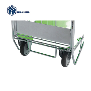 Chariot à linge en acier avec grille métallique 700x500xH1500, capacité 200 kg, maille 60x120 mm, finition thermolaquée - Product Image 4