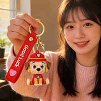 Porte-clés en caoutchouc souple Pat'Patrouille, petit cadeau pour promotion locale et cadeaux d'affaires, vente en gros depuis Yiwu