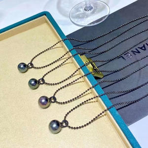 Pendentif en argent S925 avec perles rondes de 9 à 15 mm, accessoires de perles DIY, boucle de pendentif vide, pendentif en jade, 31047-Composants de bijoux - Product Image 4