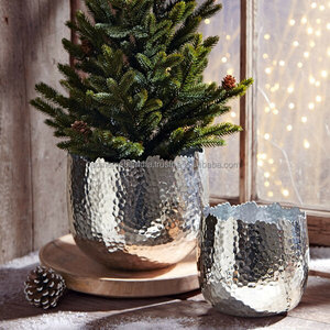 Ensemble de jardinières en aluminium, nouveau modèle, 2 pièces, en forme de demi-œuf, avec un design élégant, parfait pour la décoration intérieure et extérieure - Product Image 3