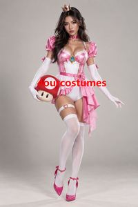 Vestido de malla al por mayor Jasmine Princess Peach - Product Image 4