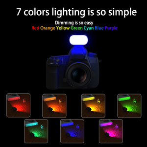 Lampu Panel LED <span class=keywords><strong>Mini</strong></span> Portabel SHOOT ST15RGB 2W dengan CRI>95 & 16 LED Dapat Diisi Ulang untuk <span class=keywords><strong>Video</strong></span>/Foto & Fotografi Ponsel - Product Image 6