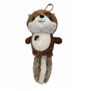 7158 Adorable petit écureuil en peluche moelleux avec porte-clés, cadeau d'anniversaire pour enfants, écureuil en peluche de 6 pouces - Product Image 1