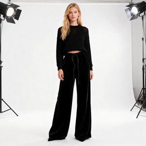 <span class=keywords><strong>Pantaloni</strong></span> da <span class=keywords><strong>Donna</strong></span> <span class=keywords><strong>in</strong></span> Velluto Nuovo Stile 2026, <span class=keywords><strong>con</strong></span> <span class=keywords><strong>Elastico</strong></span> <span class=keywords><strong>in</strong></span> <span class=keywords><strong>Vita</strong></span> e Coulisse, Perfetti per l'Uso Quotidiano e il Pendolarismo - Product Image 2