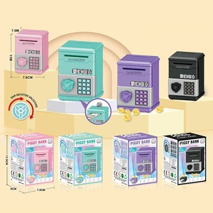 Tirelire électronique à code pour enfants, mini distributeur automatique de billets, boîte à monnaie sécurisée avec clavier numérique et musique, cadeau pour enfants - Product Image 3