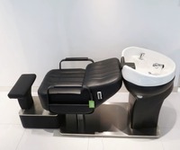Werkspreis professioneller Haarschwäsche-Massagestuhl Spa-Kopf-Wassertherapie Shampoobett mit Dampfer Salonmöbel modern