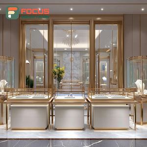 Luxury Premium Jewelry Display System Laminated Finish Jewelry Shop Display Counter - Product Image 3