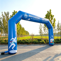 Arche gonflable en tissu Oxford pour course en montagne, événement sportif, publicité et décoration commerciale