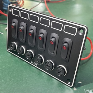 Новинка, универсальная USB-панель 6 Gang <span class=keywords><strong>4x4</strong></span> для автомобилей, грузовиков, лодок, ATVs, UTVs, SUVs-12V комбинированный переключатель 24 В - Product Image 2