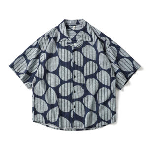 Camisa Floral de Cinco Botones con Cuello Cubano Estilo Hawaiano, Holgada y Brillante, para Hombre y <span class=keywords><strong>Mujer</strong></span> - Product Image 5