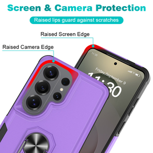 Funda Resistente a Impactos para Samsung Galaxy S26 Ultra con Protección de 360 Grados °   Soporte de Anillo, Funda Protectora Contra Caídas con Protección de Pantalla y Cámara - Product Image 5