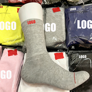 US Stock High Cut Towel Bottom Crew <strong>Socks</strong> Unisex Hip Hop Streetwear Breathable <strong>Moisture</strong> Wicking Casual Daily <strong>Socks</strong> Men Women - Product Image 2