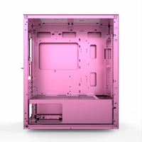 Armoire rose de jeu V650, magnifique accessoire pour ordinateur de bureau, DIY, couleur rose