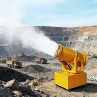 Canon à brouillard de grande capacité pour la suppression de la poussière avec une large couverture pour applications industrielles