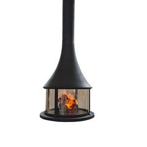 Cheminée suspendue à <span class=keywords><strong>bois</strong></span>, brûleur à <span class=keywords><strong>bois</strong></span> suspendu sur mesure, MOQ 1 pièce, livraison mondiale - Product Image 3