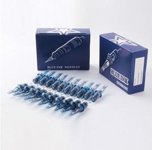 Aiguilles <span class=keywords><strong>de</strong></span> cartouche à encre bleue, avec Membrane, équipement <span class=keywords><strong>de</strong></span> tatouage OEM, nouvelle collection 2022 - Product Image 5