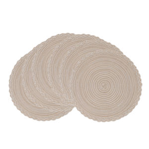 Manteles Individuales Redondos Tejidos a Mano, Ecológicos, <span class=keywords><strong>de</strong></span> <span class=keywords><strong>Tela</strong></span>, para Mesa <span class=keywords><strong>de</strong></span> Comedor, Venta al Por Mayor - Product Image 5