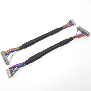 Kabel Sambungan DF20-30DS-1C ke DF13-20DS-1.25C  Konektor Wire Harness 1.0 & 1.25mm Pitch LVDS Kabel Sinyal Layar LCD Dengan Selang PVC Hitam - Product Image 2