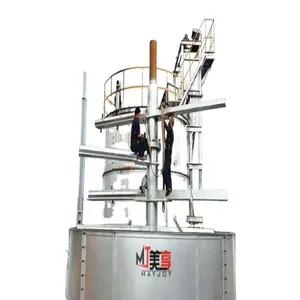 Réservoir de fermentation de fumier de vache machine d'engrais en poudre 50-200m3 fermenteur de mélange de compost