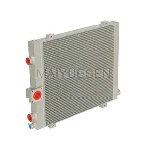 Refroidisseur industriel de radiateur d'huile de micro canal refroidi par Air à ailette de plaque personnalisée pour compresseur d'air