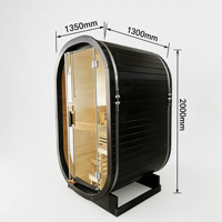 Sauna Kayu Solid Uap Basah Elektrik Finlandia Modern dengan Panel Kontrol Komputer untuk Penggunaan di Gym, Rumah Sakit, Apartemen & Luar Ruangan