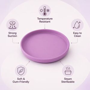 Assiette ronde <span class=keywords><strong>en</strong></span> <span class=keywords><strong>silicone</strong></span> de couleur unie, certifiée LFGB, sans BPA, bord antidérapant, réutilisable, plateau de service alimentaire pour la cuisine - Product Image 4