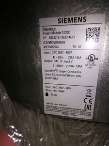 Variador de Frecuencia Industrial Trifásico de 132 kW 6SL32101KE324UF1 6SL3210-1KE32-4UF1 - Product Image 2
