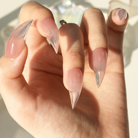 Faux ongles à presser personnalisés, effet brillant, motif griffe de dragon, œil de chat noir, griffe de chat, gothiques, courbés, en acrylique, réutilisables