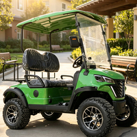 Carrito de Golf Eléctrico de 2 Plazas con Plataforma de Carga para Uso Utilitario, Vehículo Eléctrico de 2 Plazas