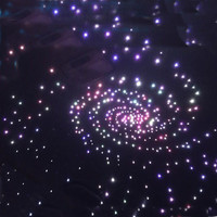 Plafonnier led en fibre optique coloré RGB, 2m, 200mm, 12V, 0.75 pièces, éclairage de plafond
