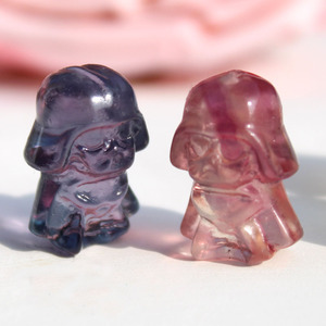 Mô Hình Khắc Phim Mini Pha Lê Fluorite Cầu Vồng Tự Nhiên Giá Sỉ Darth Vader Làm Quà Tặng - Product Image 5