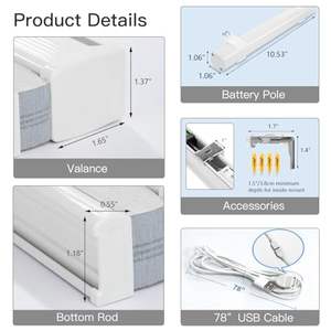 ستائر خلوية ذكية آلية معتمة بدون حبال، تصميم مخصص من البوليستر، مقاومة للماء وصديقة للبيئة، ستائر نوافذ عصرية - Product Image 5