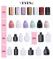 VEYES Logo personnalisé Séchage rapide Polyméthacrylate résistant sans alcool 50%-70% HR Imperméable Liquide Marque privée