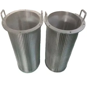 BTOSLOT self-cleaning filter screen welded and looped Stainless steel 316 L wedge wire filter basket