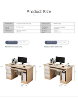 Bureau d'ordinateur simple pour étudiant avec tiroir verrouillable, idéal pour la maison et la chambre
