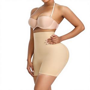 Pantalones Moldeadores de Cintura Alta de Nylon Antibacteriano, Talla Grande, Estilo Europeo Americano, con Relleno para Realce de Glúteos - Product Image 6