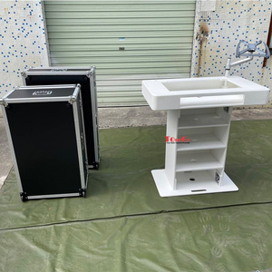 Tour de contrôle DJ blanche, podium DJ, support de voyage pour <span class=keywords><strong>PIONEER</strong></span> XDJ-<span class=keywords><strong>XZ</strong></span> DDJ-SZ DDJ-1000 DDJ-SX3 Rane One - Product Image 3