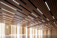 Panneau mural en bois décoratif, panneau acoustique de la société Suzhou Forest, vente en gros en Europe