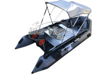 Bateau de pêche gonflable en PVC de 1,2 mm avec plancher en aluminium, kayak de dérive, support pour moteur électrique pour sports nautiques et aviron en plein air
