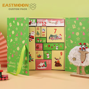 Cosmetic <strong>Christmas</strong> Custom Advent Calendar Packaging Cardboard Gift Surprise <strong>Box</strong> - Product Image 4