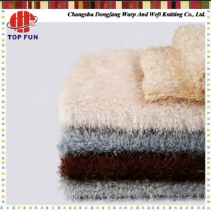 Tùy Chỉnh Màu Sắc Tái Chế Sang Trọng Vải Dài Đống Lông Cừu Nhà Dệt Thời Trang Vải Sợi Nhỏ Dài Cọc Vải Sang Trọng - Product Image 2