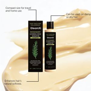 Champú GleamXi para el Cabello, Engrosamiento, Crecimiento, Nutrición, Reparación, Natural, con Romero y Queratina Hidrolizada, 220 ml - Product Image 5