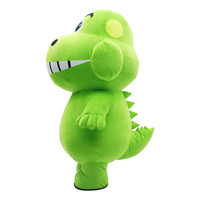 Déguisement gonflable Mascotte Dragon Vert pour Adulte, Costume de Cosplay Animal pour Parades, Anniversaires, Festivals, Événements, Ensemble en Peluche