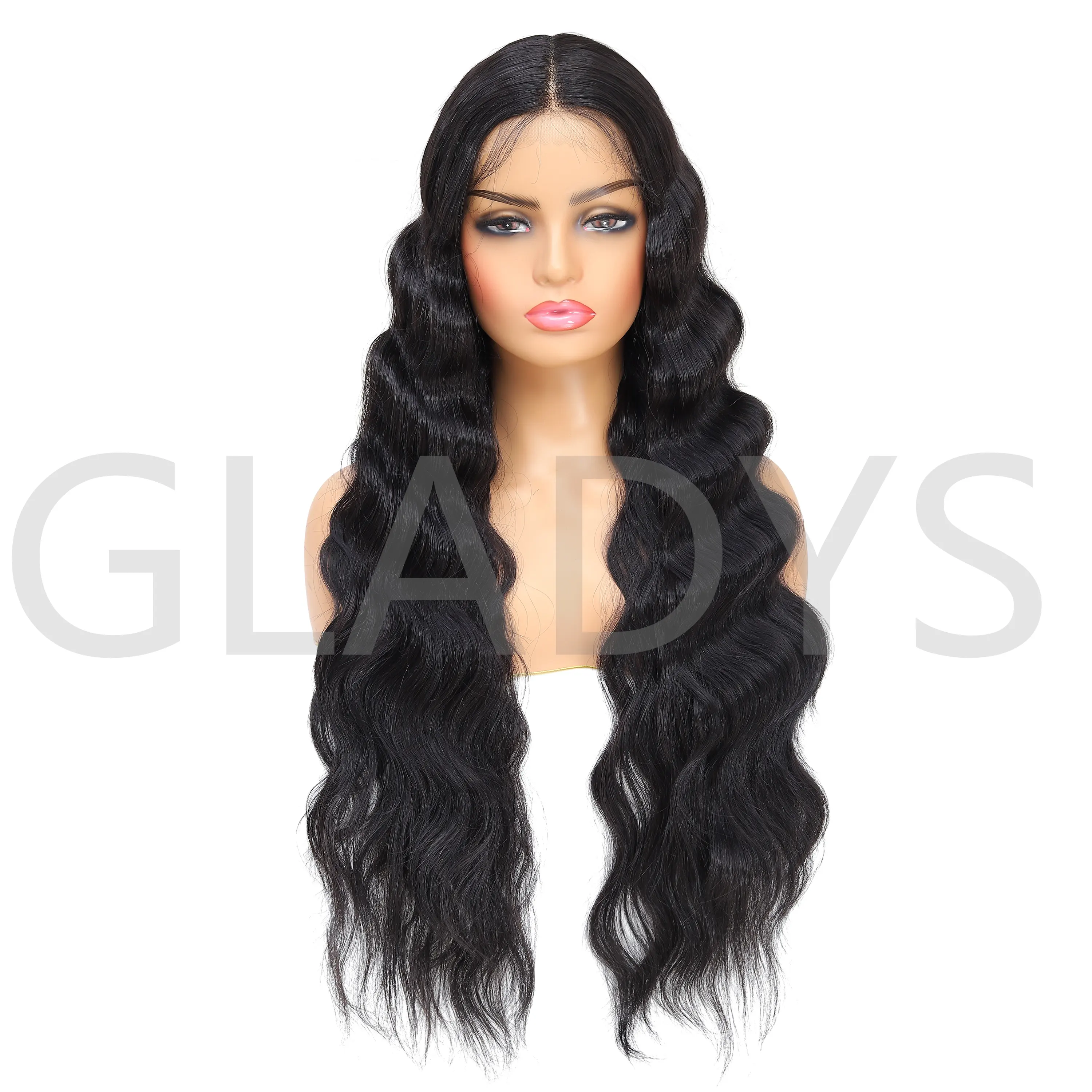 Gladys Natural Hair Wigs For Black Women Synthetic T Part Lace Front Hair Ombre Lace Front Wig Ombre Blonde Lace Front Wig