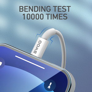 Câbles USB Type C BWOO <span class=keywords><strong>Nouveau</strong></span> Design 3.0 TPE Tissu Chargeurs Rapides Personnalisés 5A PD 240W USB C vers USB C pour <span class=keywords><strong>iPhone</strong></span> - Product Image 5