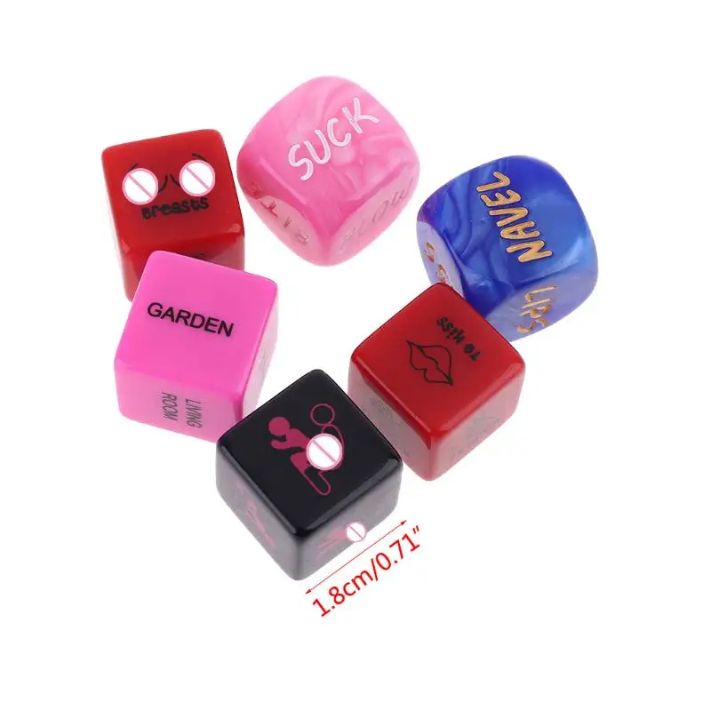 10pcs 6 Side 12mm Acrylic Cube Round Corner Table Playing Games Drinking Dice*BI 